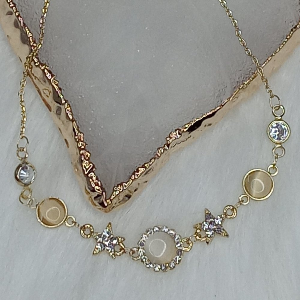 Gold Star Diamond Bracelet